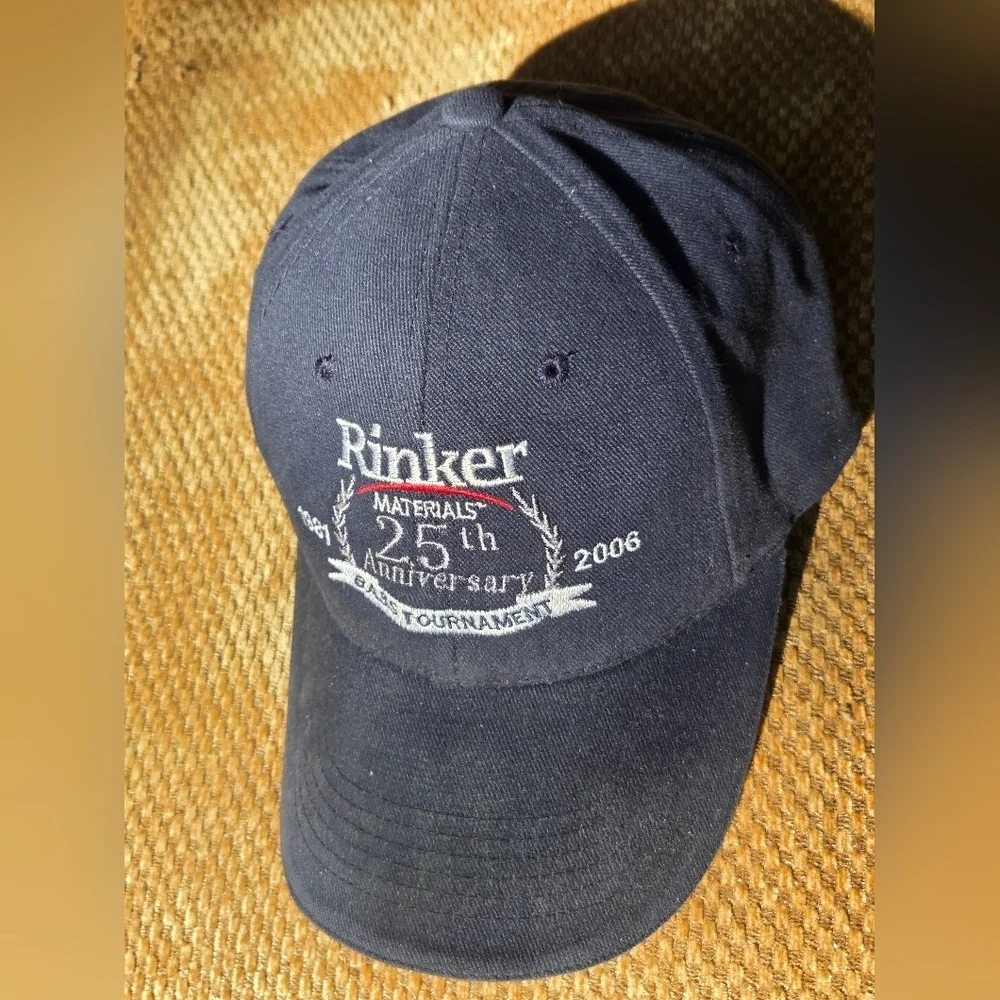 Rinker Materials 25th Anniversary Cap Bass Tournament Adjustable 2006 Vintage